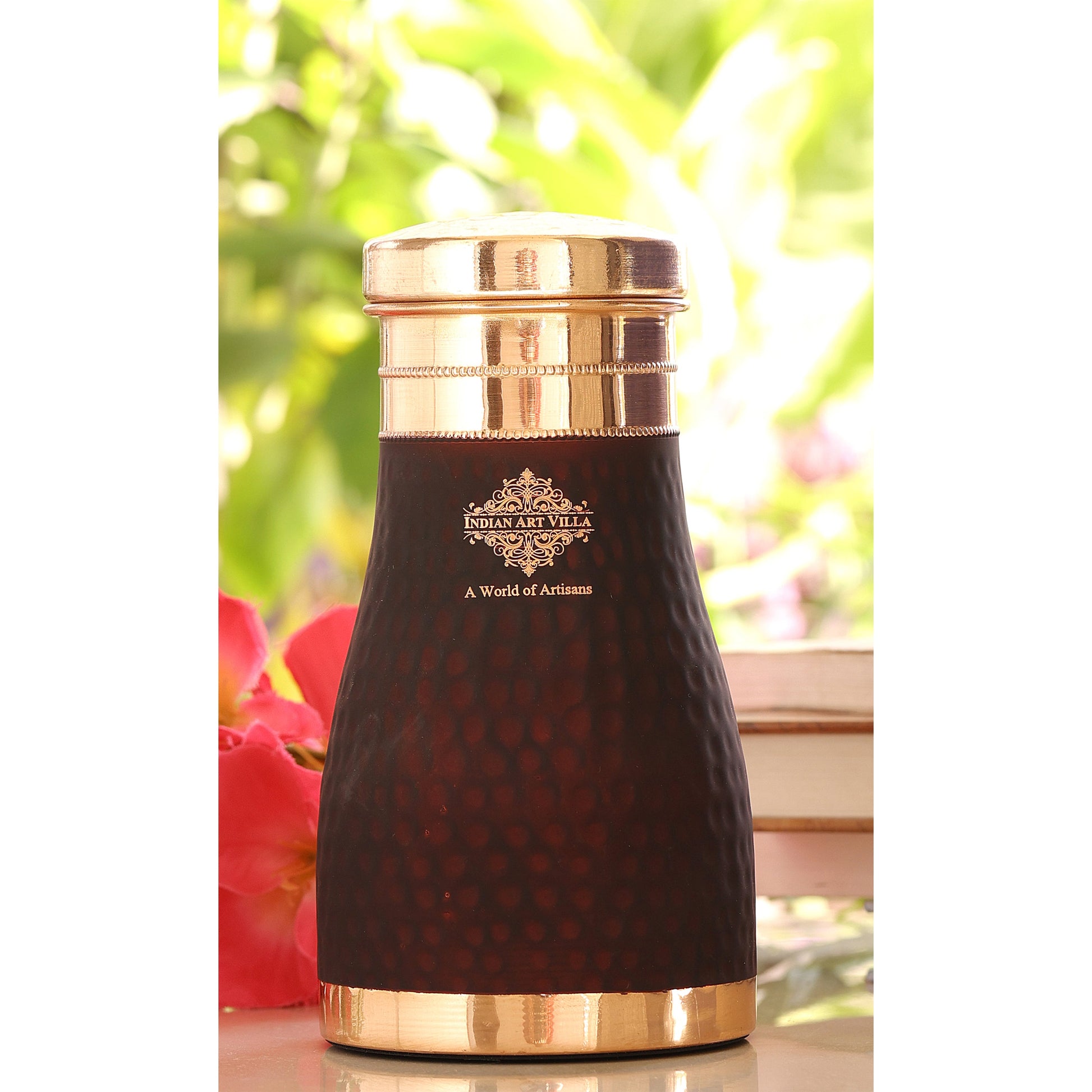 Personalized Copper Silk Finish Bedroom Water Bottle 950 ML