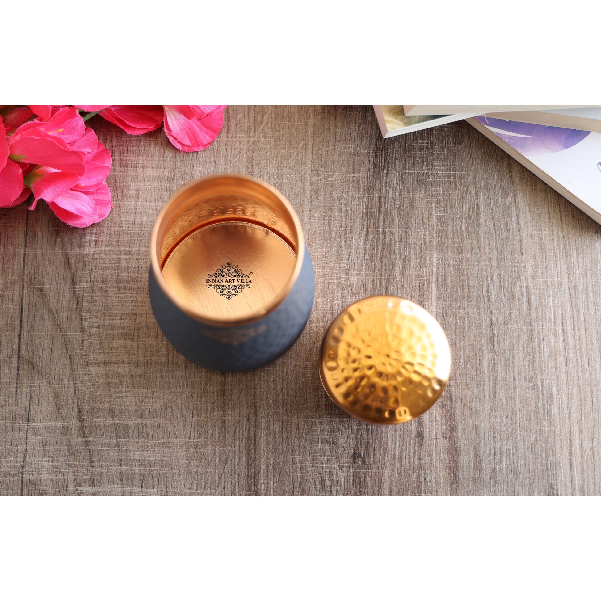 Personalized Copper Silk Finish Bedroom Water Bottle 950 ML