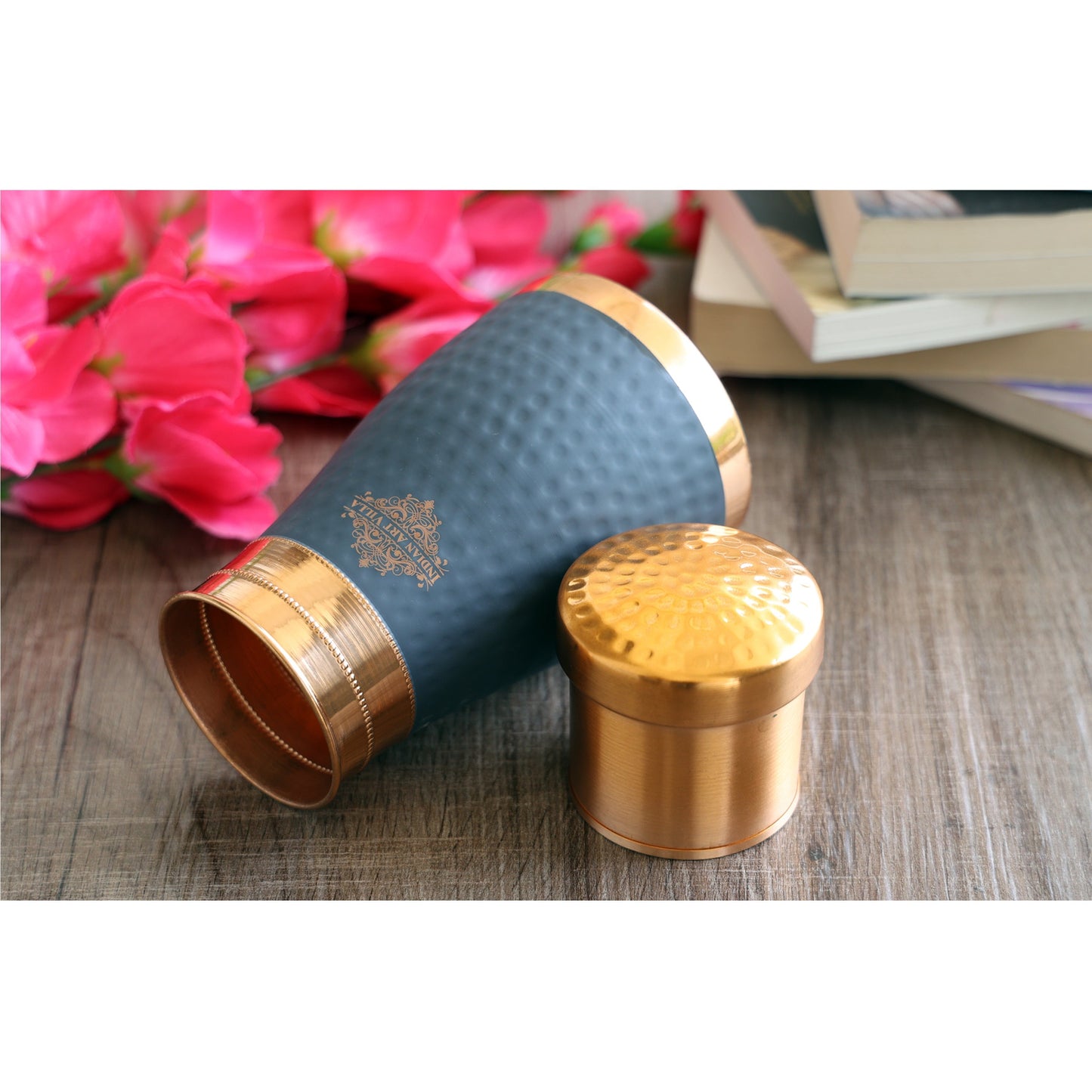 Personalized Copper Silk Finish Bedroom Water Bottle 950 ML