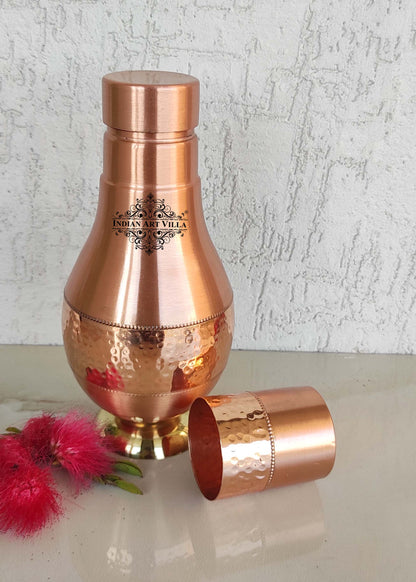 Pure Copper Hammered Lacquer Coated Leak Proof Surai  Bedroom Bottle