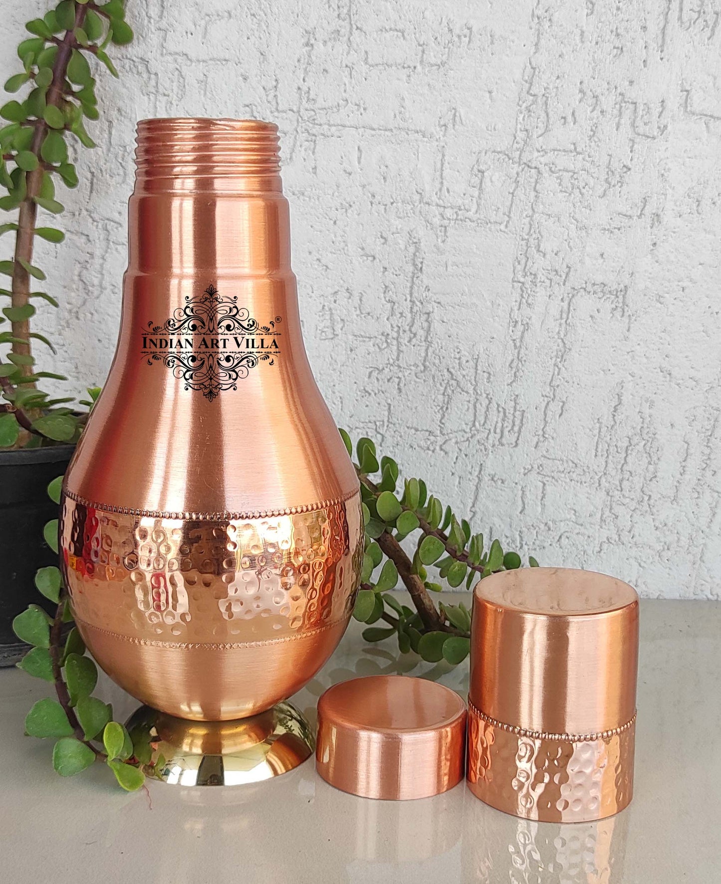 Pure Copper Hammered Lacquer Coated Leak Proof Surai  Bedroom Bottle