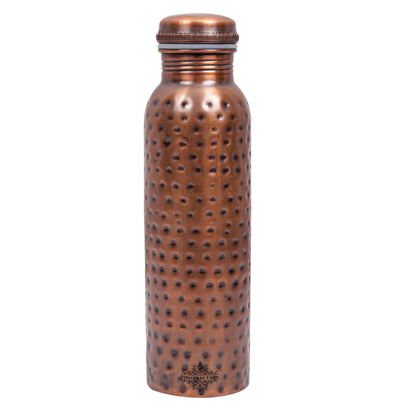 Pure Copper Water Bottle with Unique Artistic Designs – 900 ML