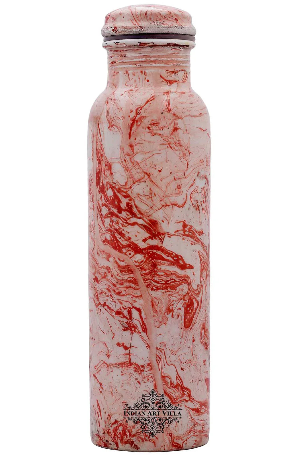 Pure Copper Water Bottle with Printed Design