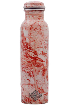 Pure Copper Water Bottle with Printed Design