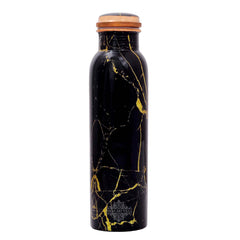 Pure Copper Water Bottle with Printed Design