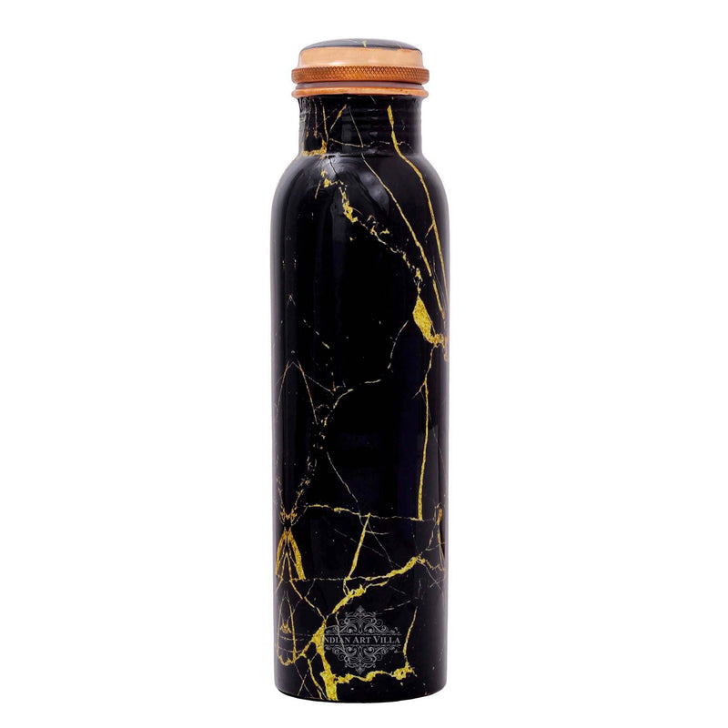 Pure Copper Water Bottle with Printed Design