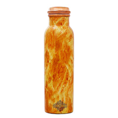 Pure Copper Water Bottle with Printed Design