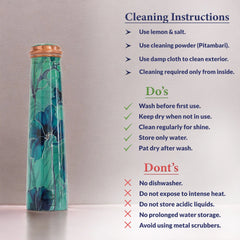 Pure Copper Bottle with Slim Tube Pyramid Shape – 750 ML
