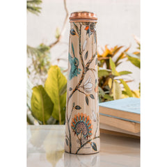 Pure Copper Bottle with Slim Tube Pyramid Shape – 750 ML