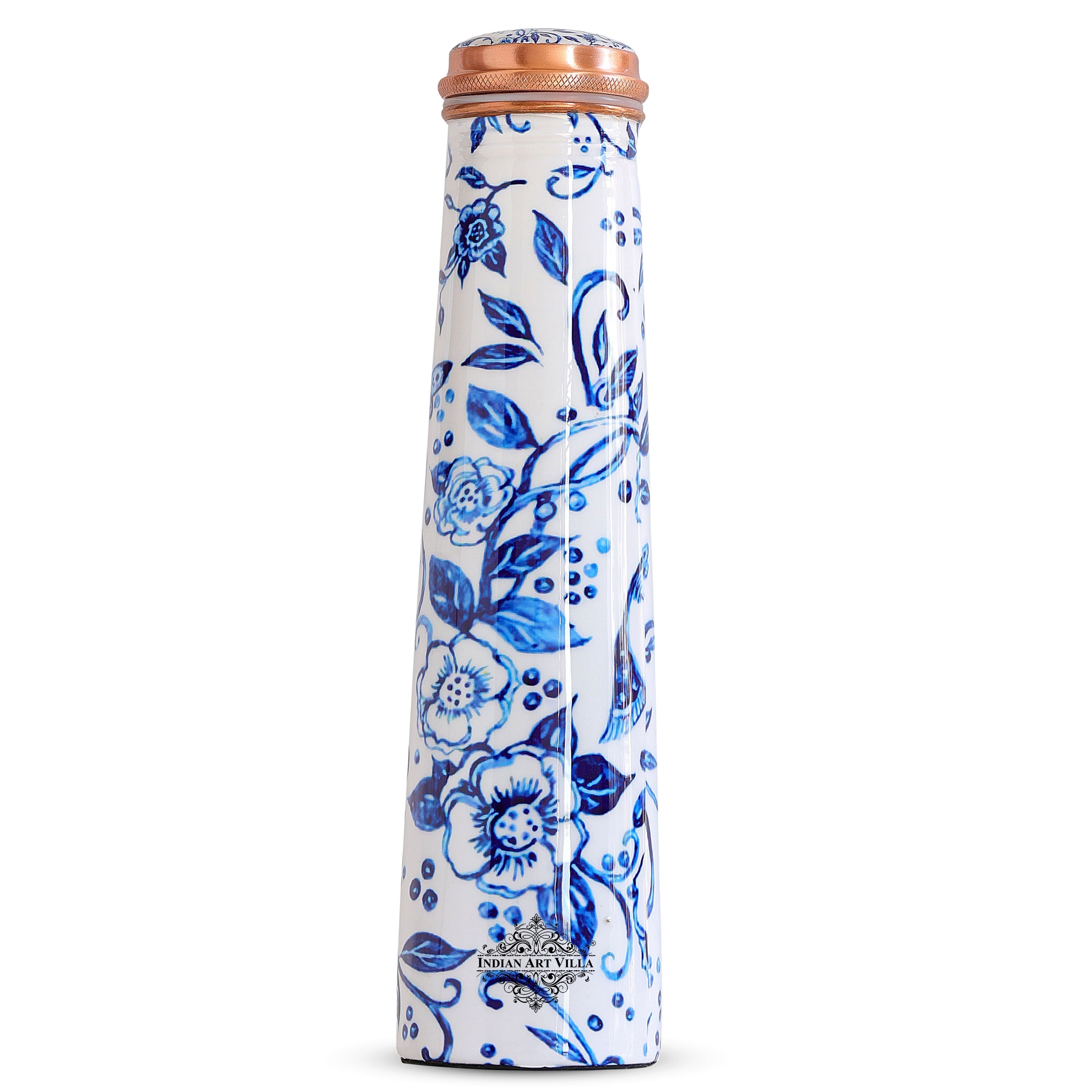 Pure Copper Bottle with Slim Tube Pyramid Shape – 750 ML