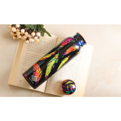 Pure Copper Water Bottle with Printed Design