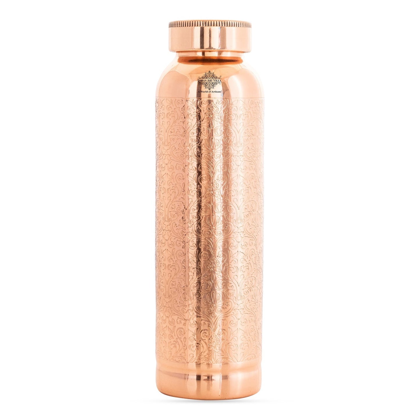 Doctor's Choice Pure Copper Water Bottle with Ergonomic Design
