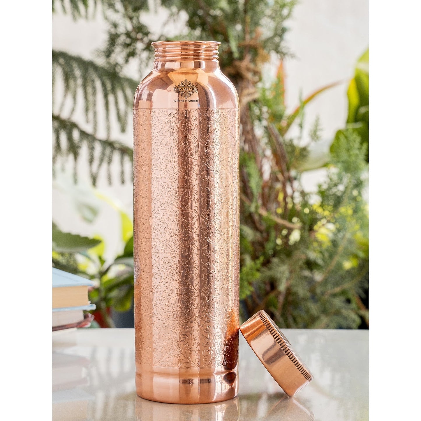 Doctor's Choice Pure Copper Water Bottle with Ergonomic Design