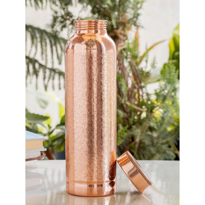 Doctor's Choice Pure Copper Water Bottle with Ergonomic Design