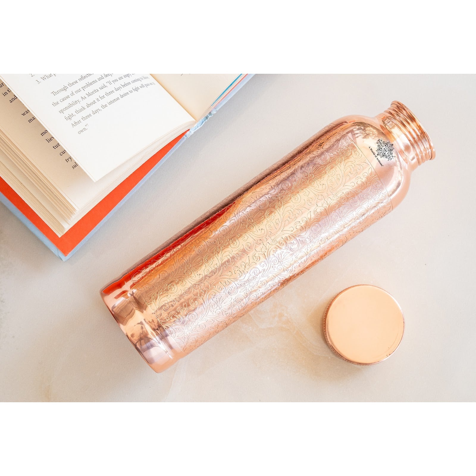 Doctor's Choice Pure Copper Water Bottle with Ergonomic Design
