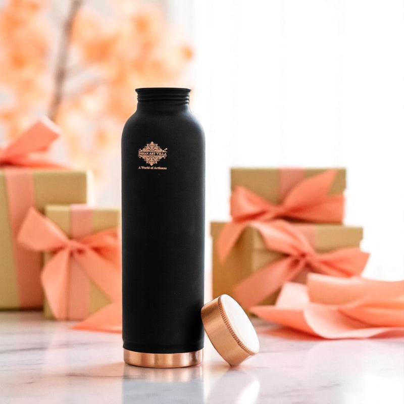 Pure Copper Water Bottle with Soft Matte Finish Color – 900 ML