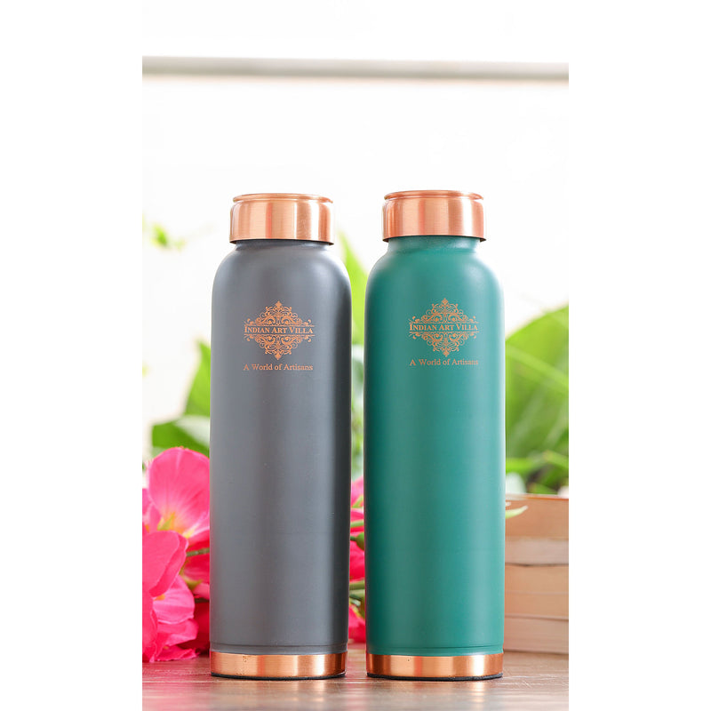 Pure Copper Water Bottle with Soft Matte Finish Color – 900 ML