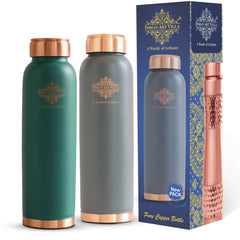 Pure Copper Water Bottle with Soft Matte Finish Color – 900 ML