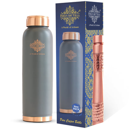 Personalized Copper Silk Finish Ergonomic Water Bottle 900 ML