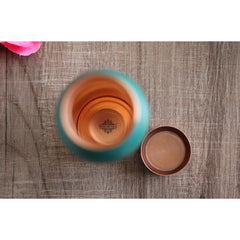 Personalized Copper Silk Finish Ergonomic Water Bottle 900 ML