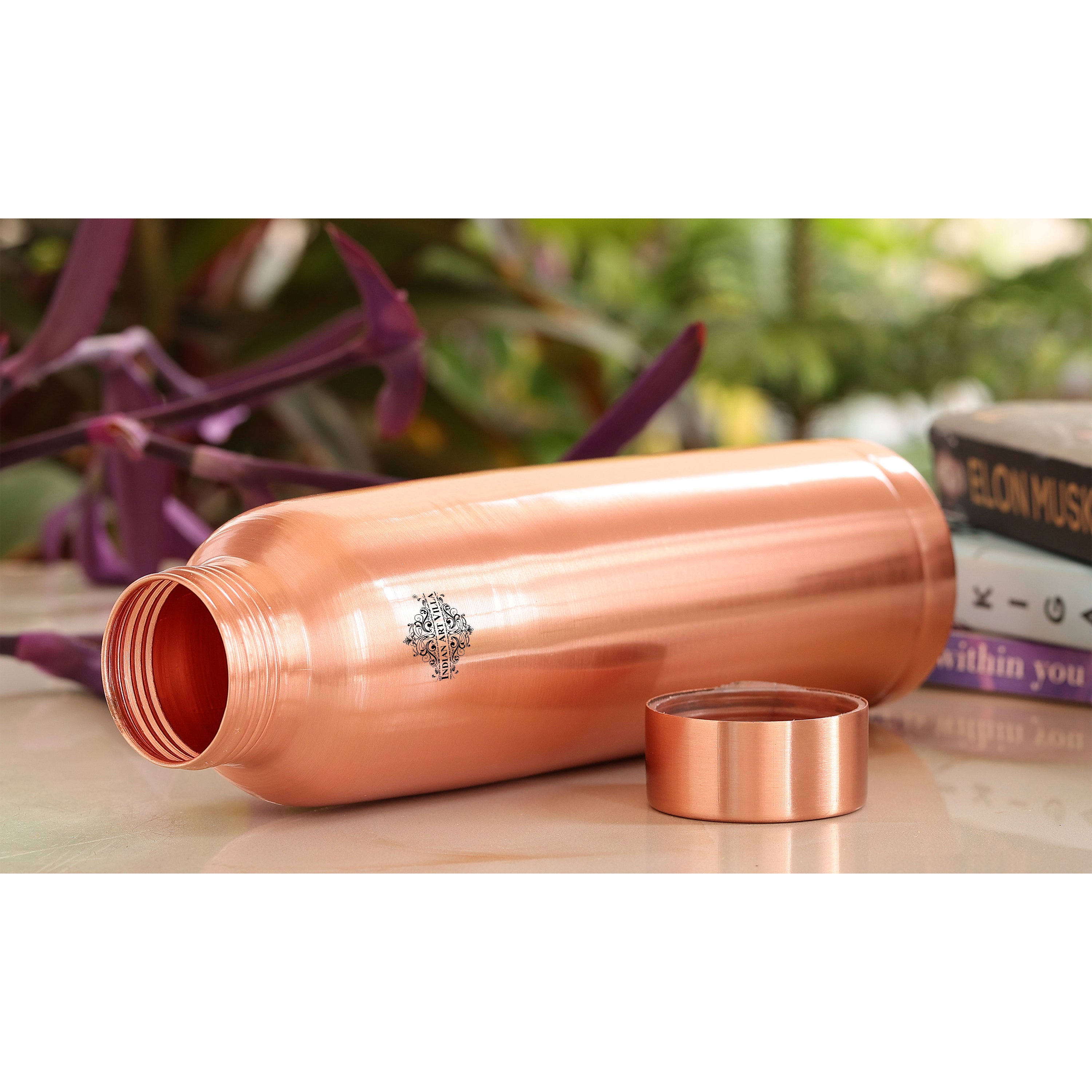 Doctor's Choice Pure Copper Water Bottle with Ergonomic Design
