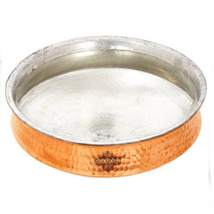 Pure Copper Hammered Lagan Handi  With Tin Lining
