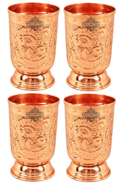 Pure Copper Designer Glass with Bottom  350ml