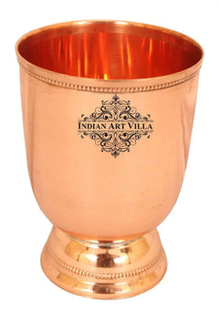 Pure Copper Goblet Glass Tumbler 450 ML