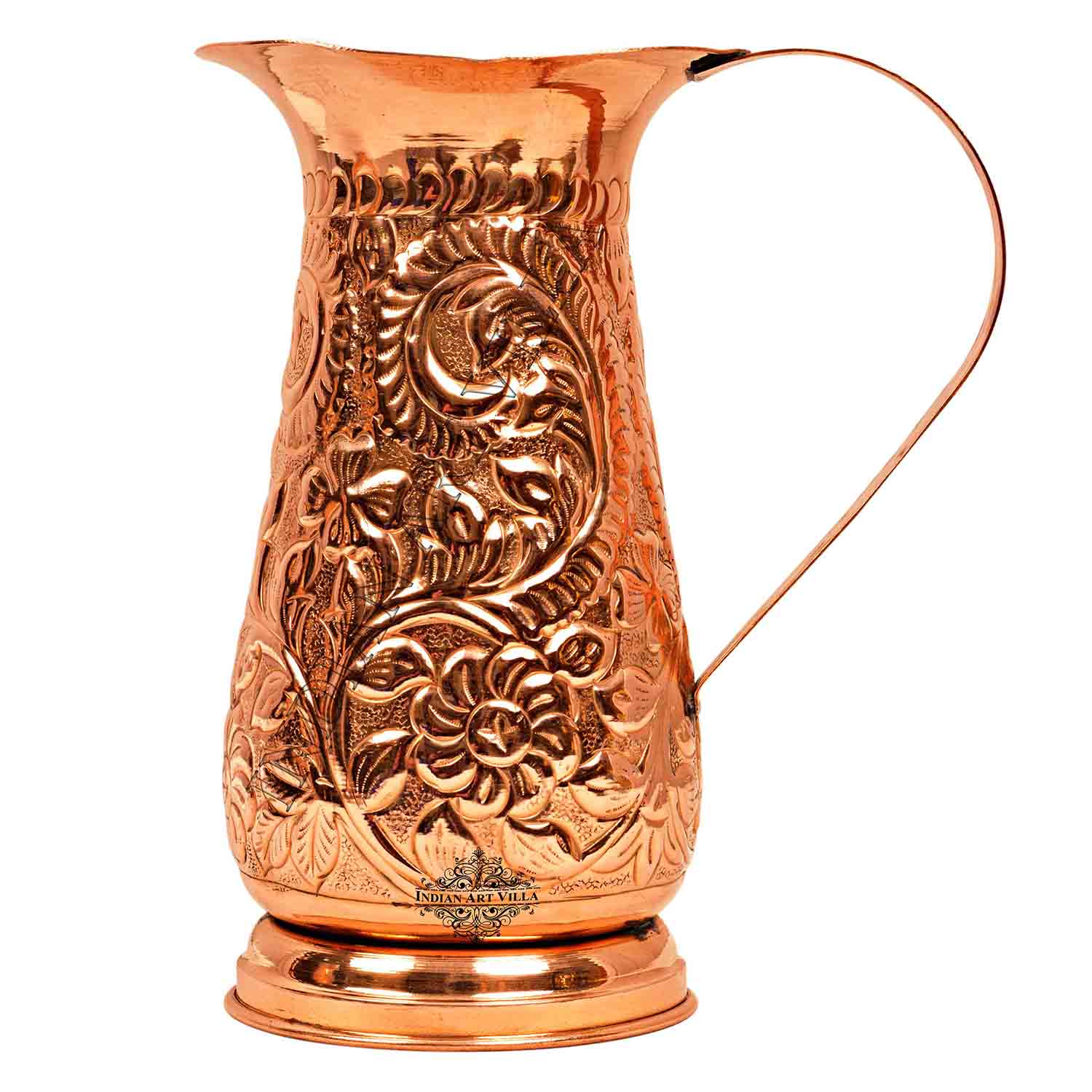 Pure Copper Jug, Royal Designer, Storage Drinking water Pitcher