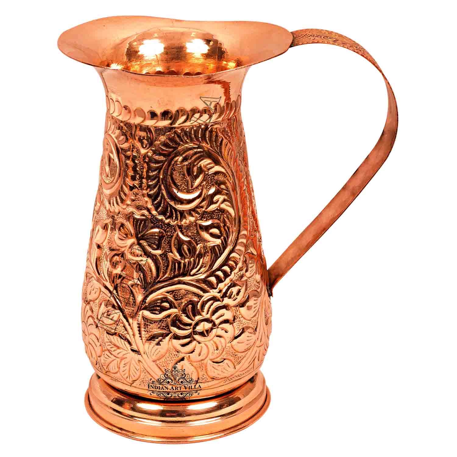 Pure Copper Jug, Royal Designer, Storage Drinking water Pitcher