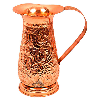 Pure Copper Jug, Royal Designer, Storage Drinking water Pitcher