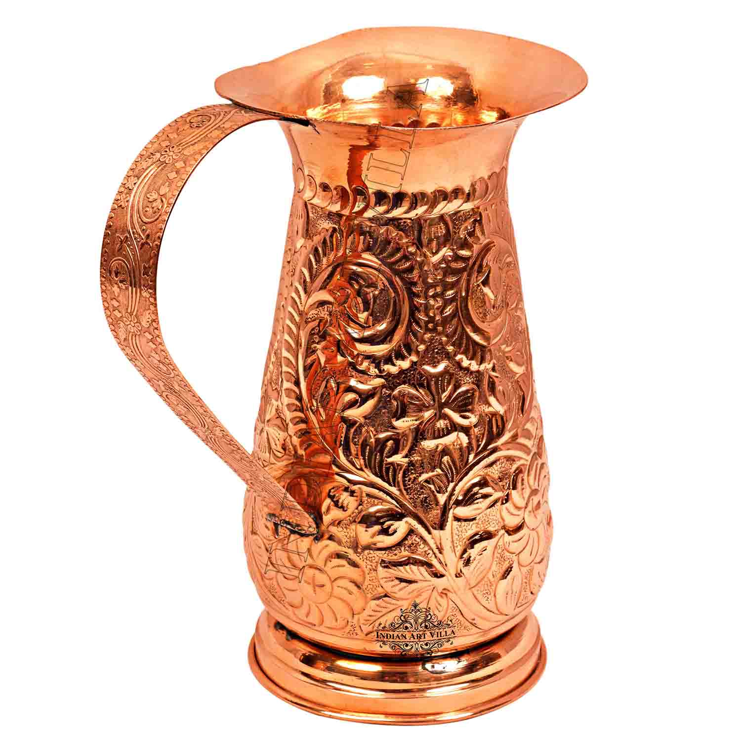 Pure Copper Jug, Royal Designer, Storage Drinking water Pitcher
