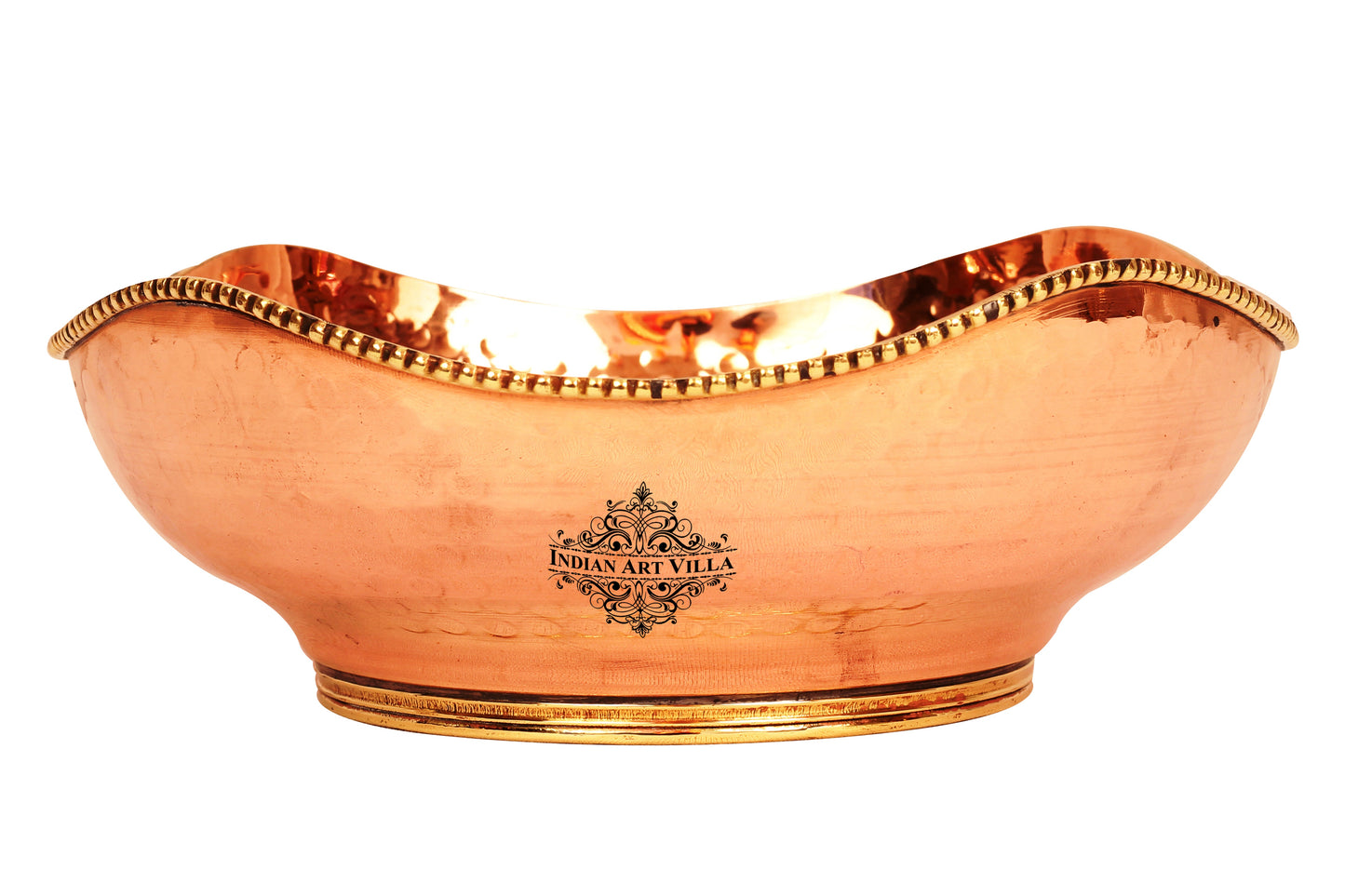 Pure Brass Copper Handmade Designer Fruit Bowl