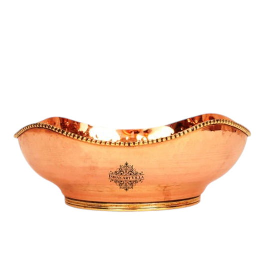 Pure Brass Copper Handmade Designer Fruit Bowl