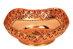 Brass Copper Designer Fruit Bowl/Bread Basket