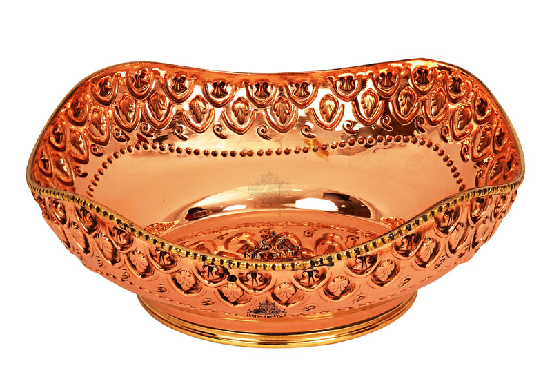 Brass Copper Designer Fruit Bowl/Bread Basket