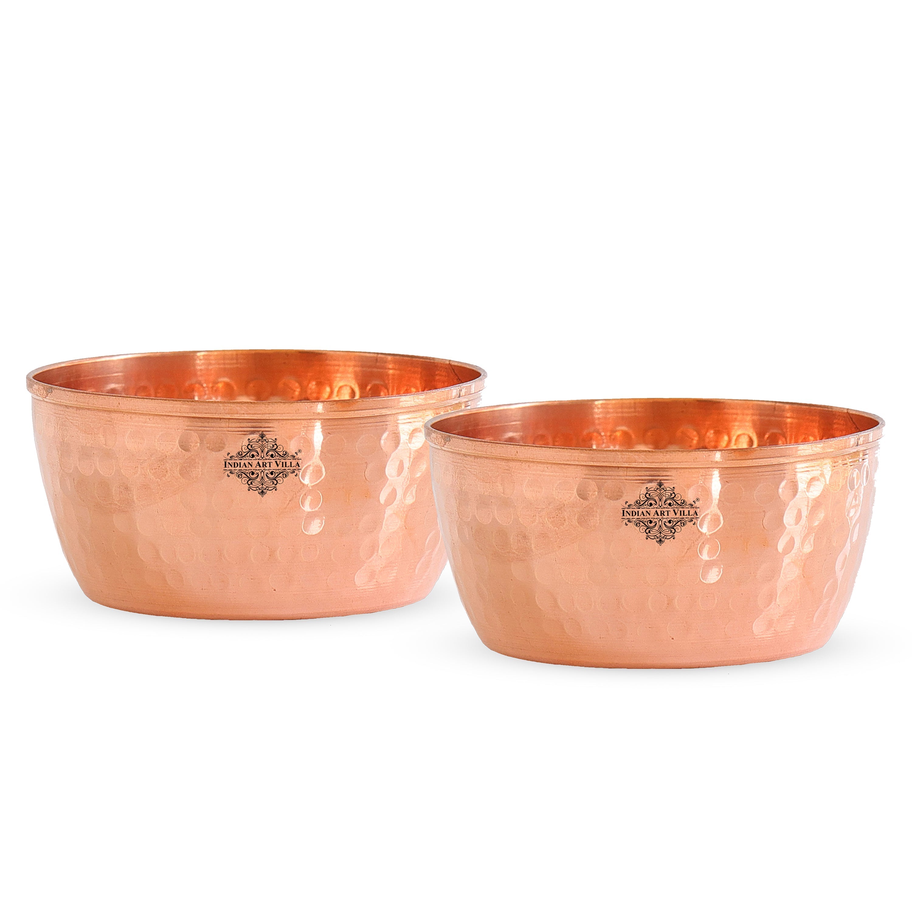 Hammered Copper Bowl, Serveware Dinnerware, Hotel Restaurant, Brown