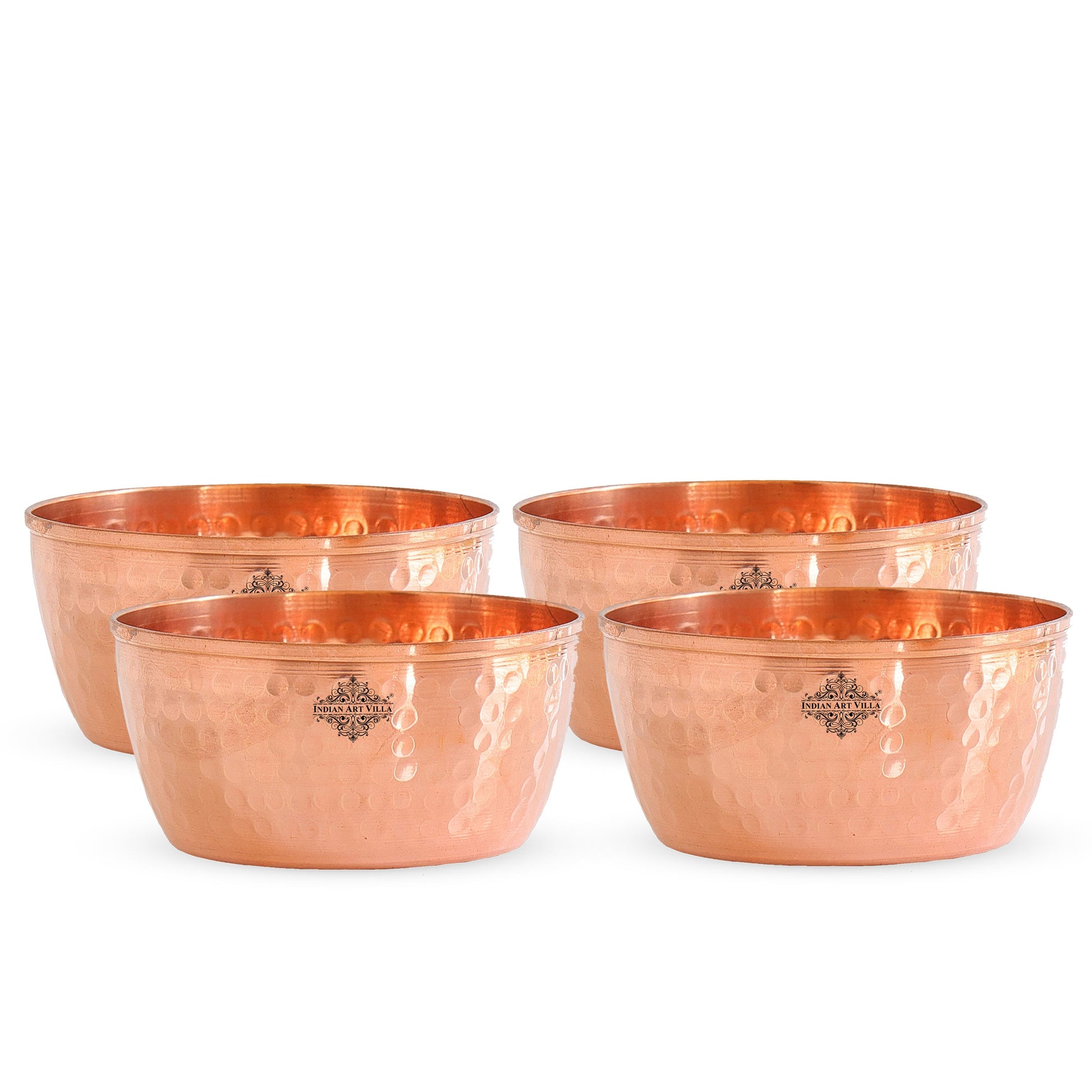Hammered Copper Bowl, Serveware Dinnerware, Hotel Restaurant, Brown