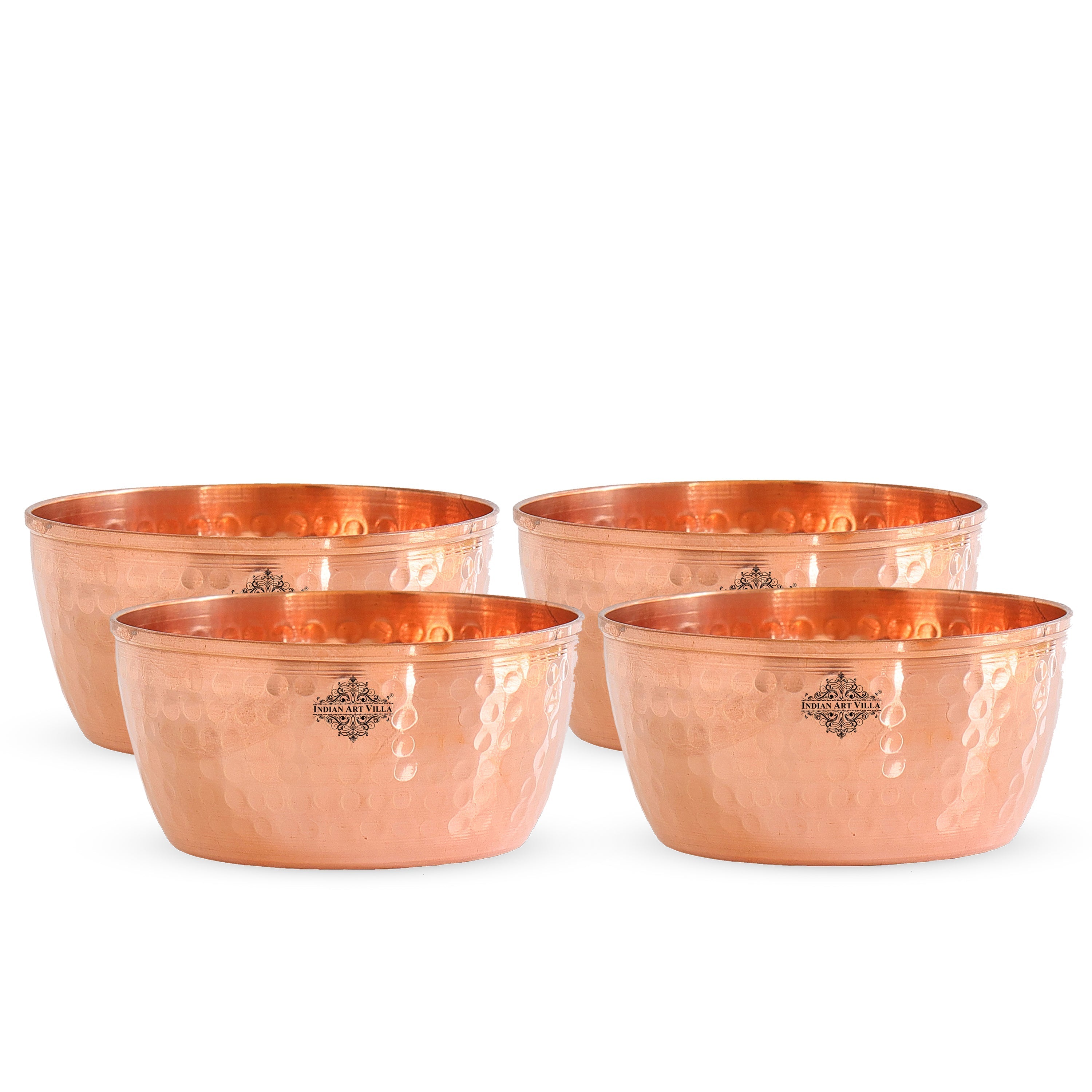 Hammered Copper Bowl, Serveware Dinnerware, Hotel Restaurant, Brown