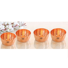 Hammered Copper Bowl, Serveware Dinnerware, Hotel Restaurant, Brown