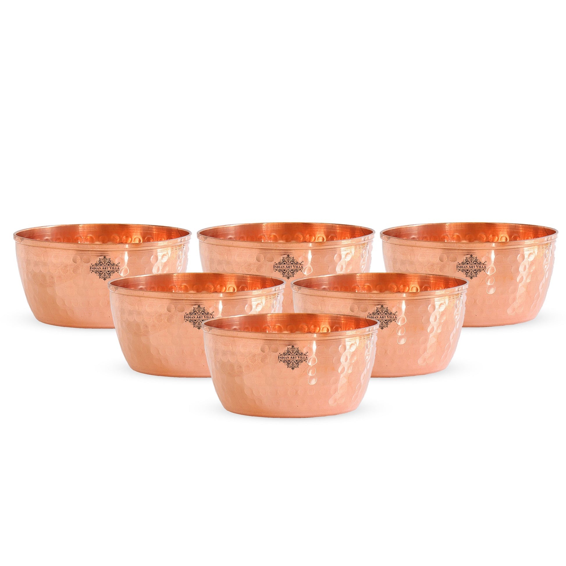 Hammered Copper Bowl, Serveware Dinnerware, Hotel Restaurant, Brown