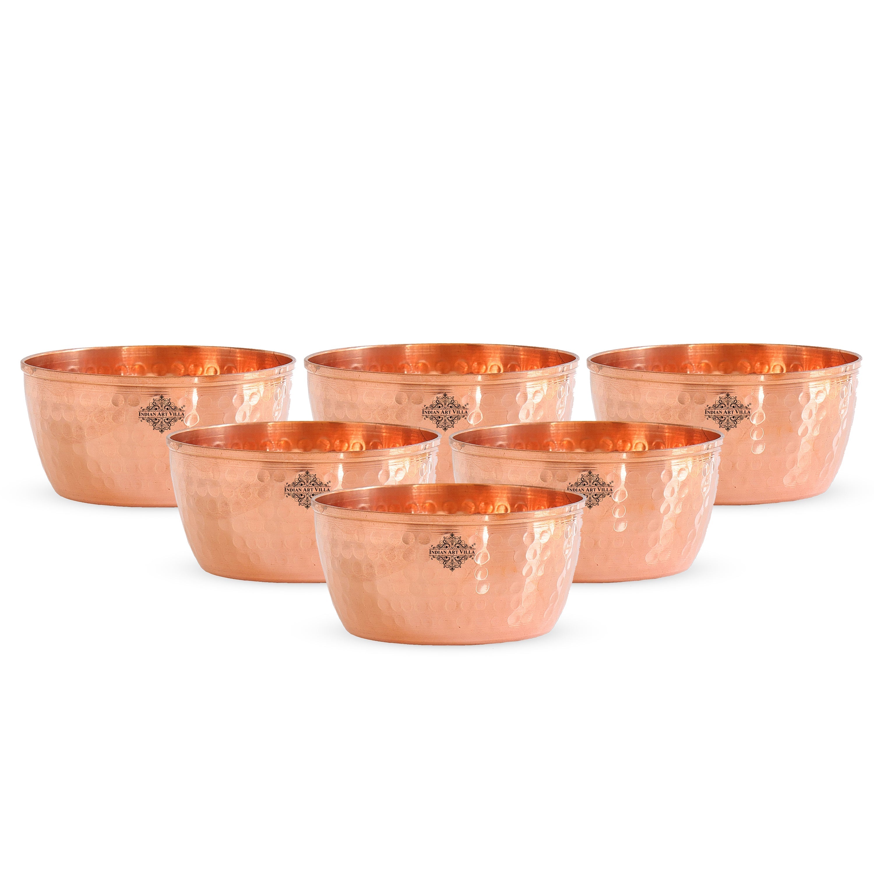 Hammered Copper Bowl, Serveware Dinnerware, Hotel Restaurant, Brown