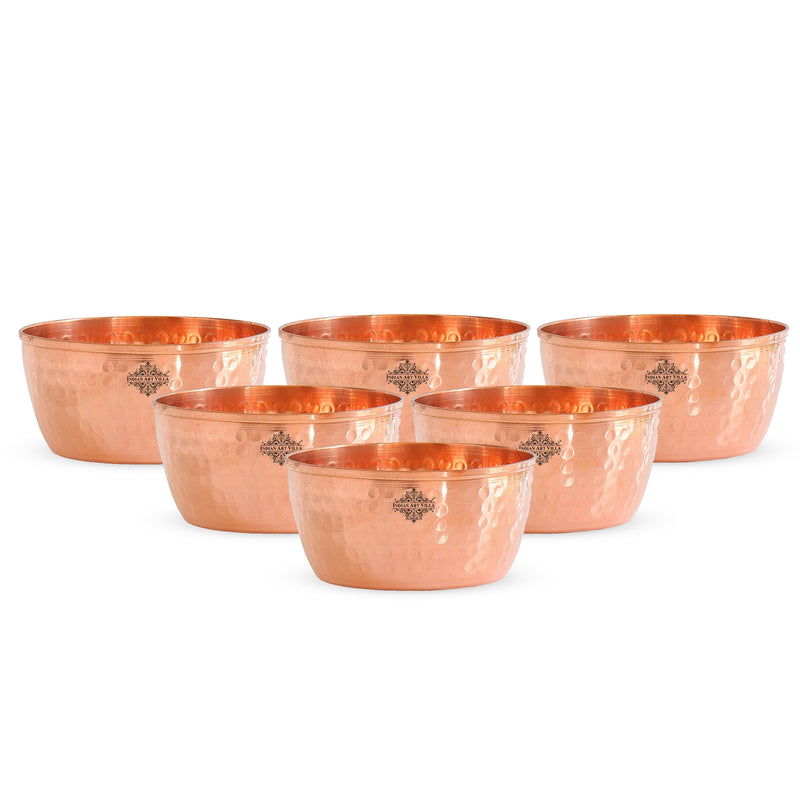 Hammered Copper Bowl, Serveware Dinnerware, Hotel Restaurant, Brown