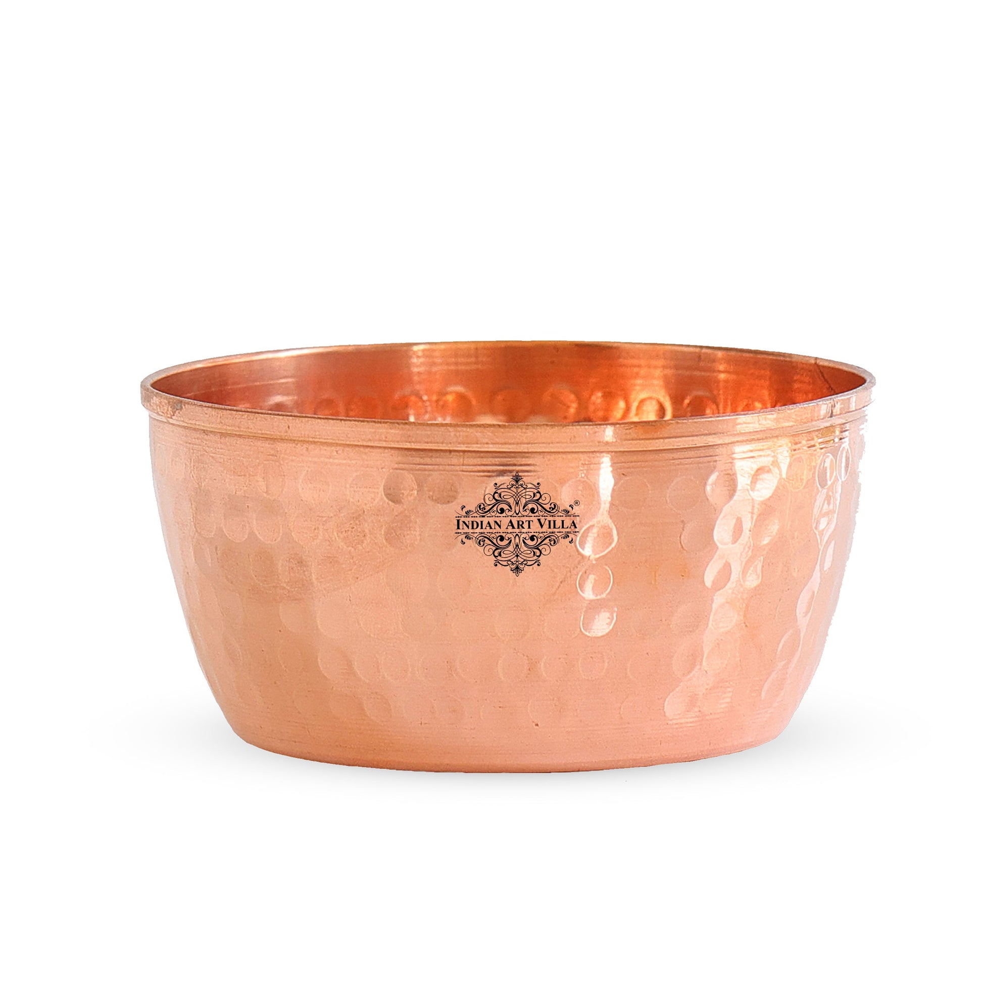 Hammered Copper Bowl, Serveware Dinnerware, Hotel Restaurant, Brown