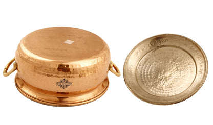 Handmade Pure Copper Casserole with Tin Lining, Cookware, Serveware