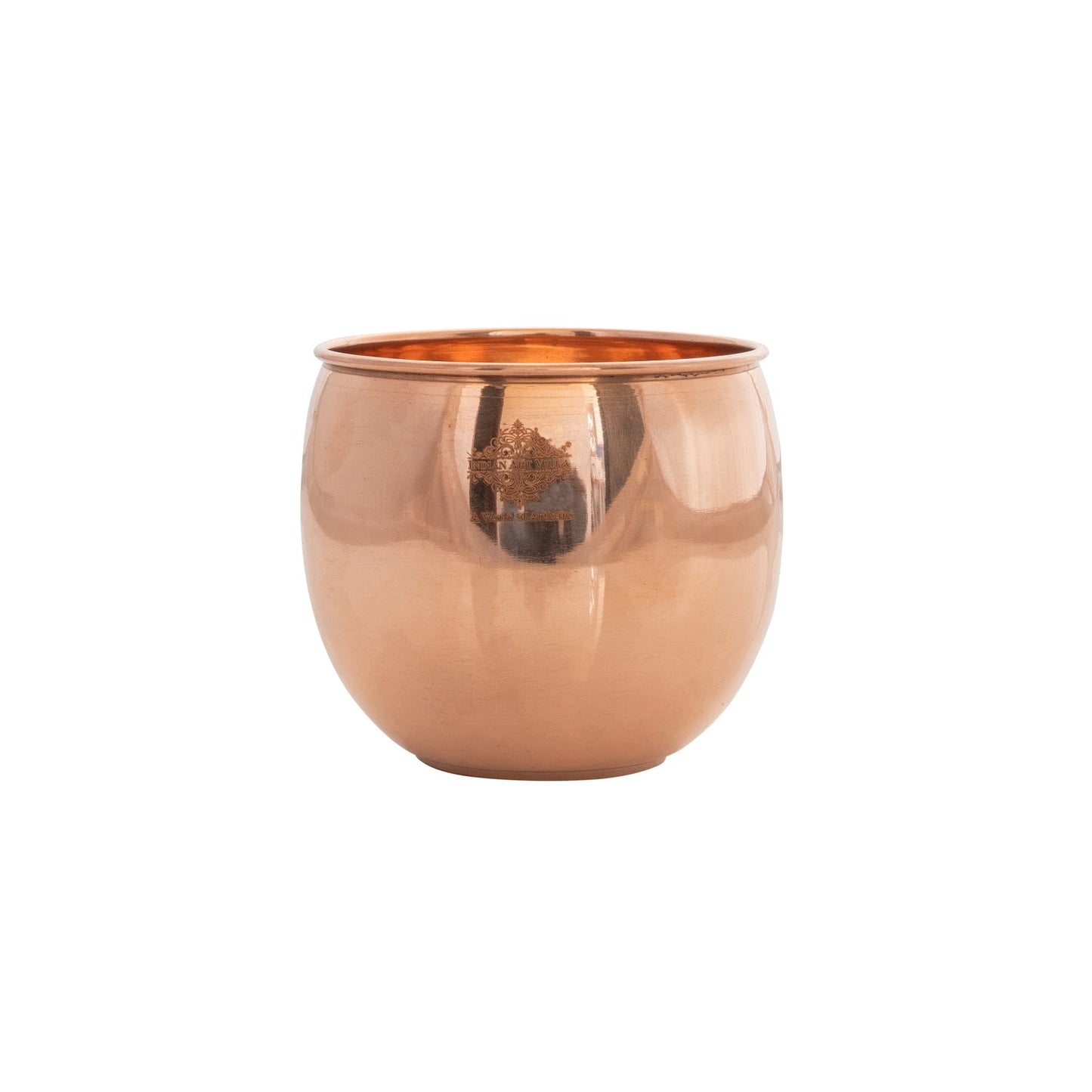 Copper Glass Tumbler, Serving Water, Storage Purpose, Volume 480 ML
