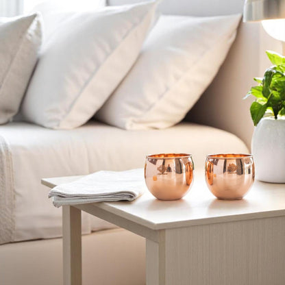 Copper Glass Tumbler, Serving Water, Storage Purpose, Volume 480 ML