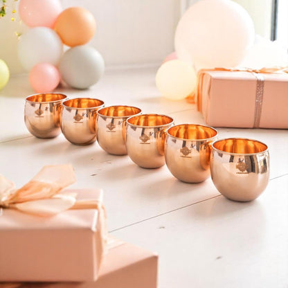 Copper Glass Tumbler, Serving Water, Storage Purpose, Volume 480 ML