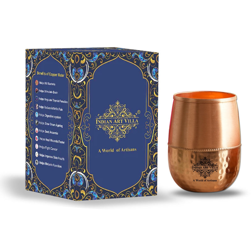 Pure Copper Dome Shape Glass 350 ML