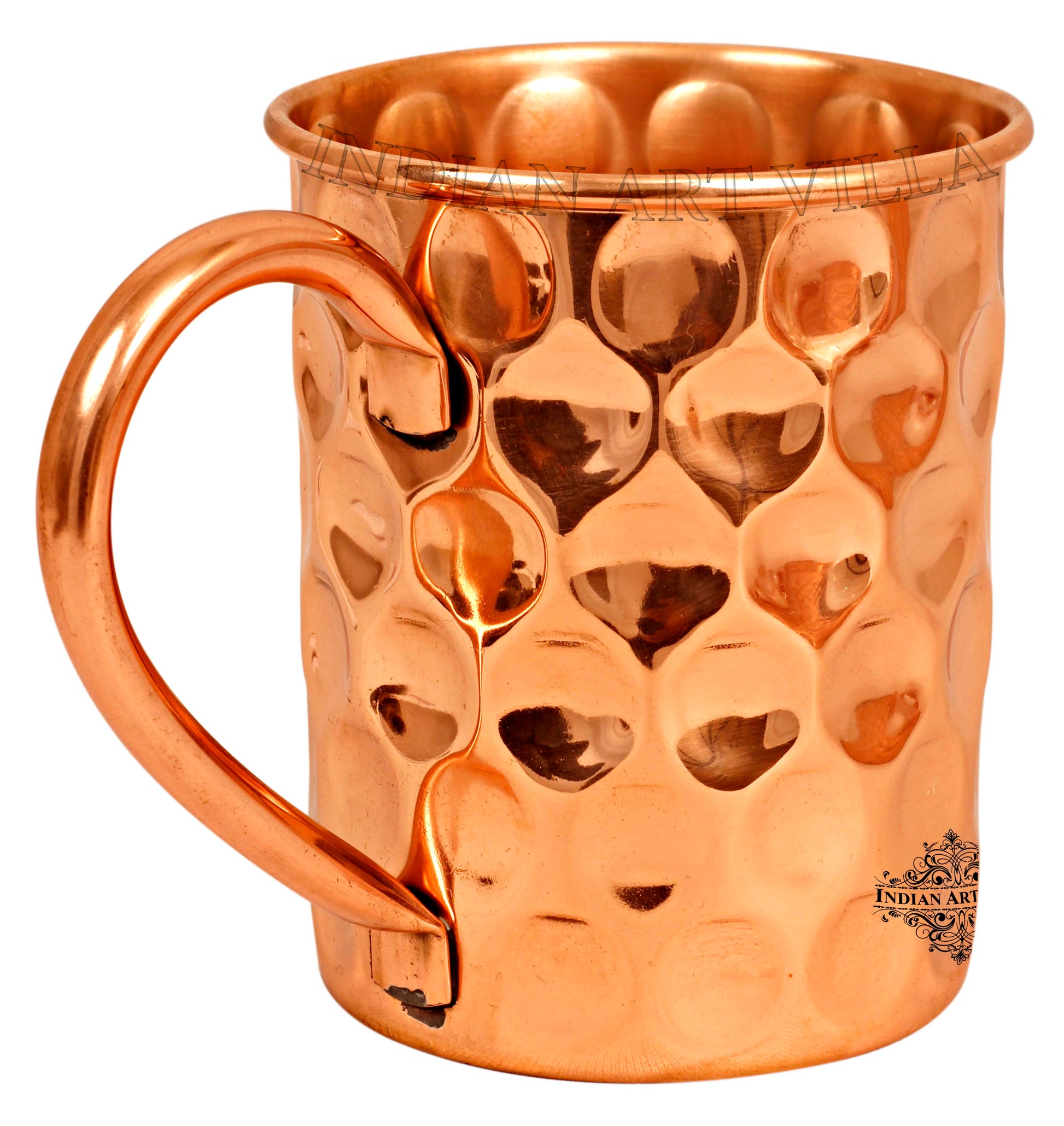 Pure Copper Big Diamond Design Beer Mug Cup